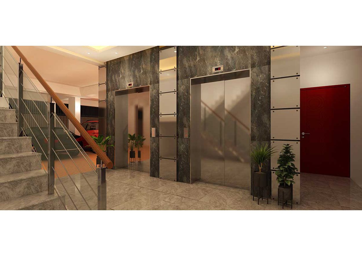 Finlay Ahmed Florenzo lift and stair