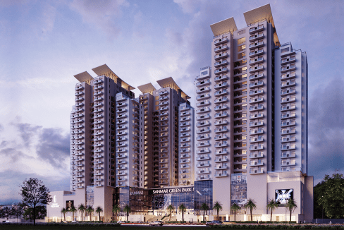 Sanmar Green Park Residence Night view